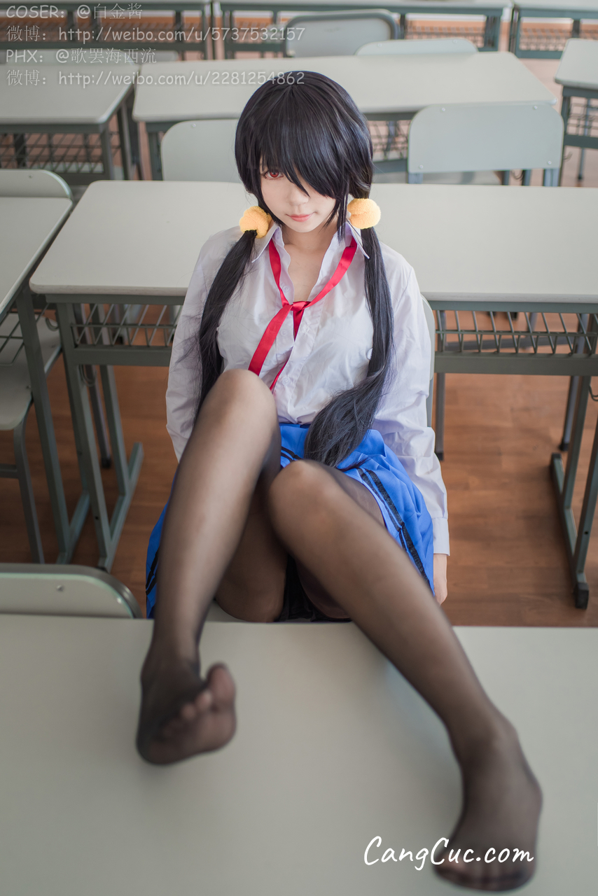Coser@白金Saki - 制服黑丝